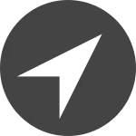 Location Arrow Circle SVG Icon